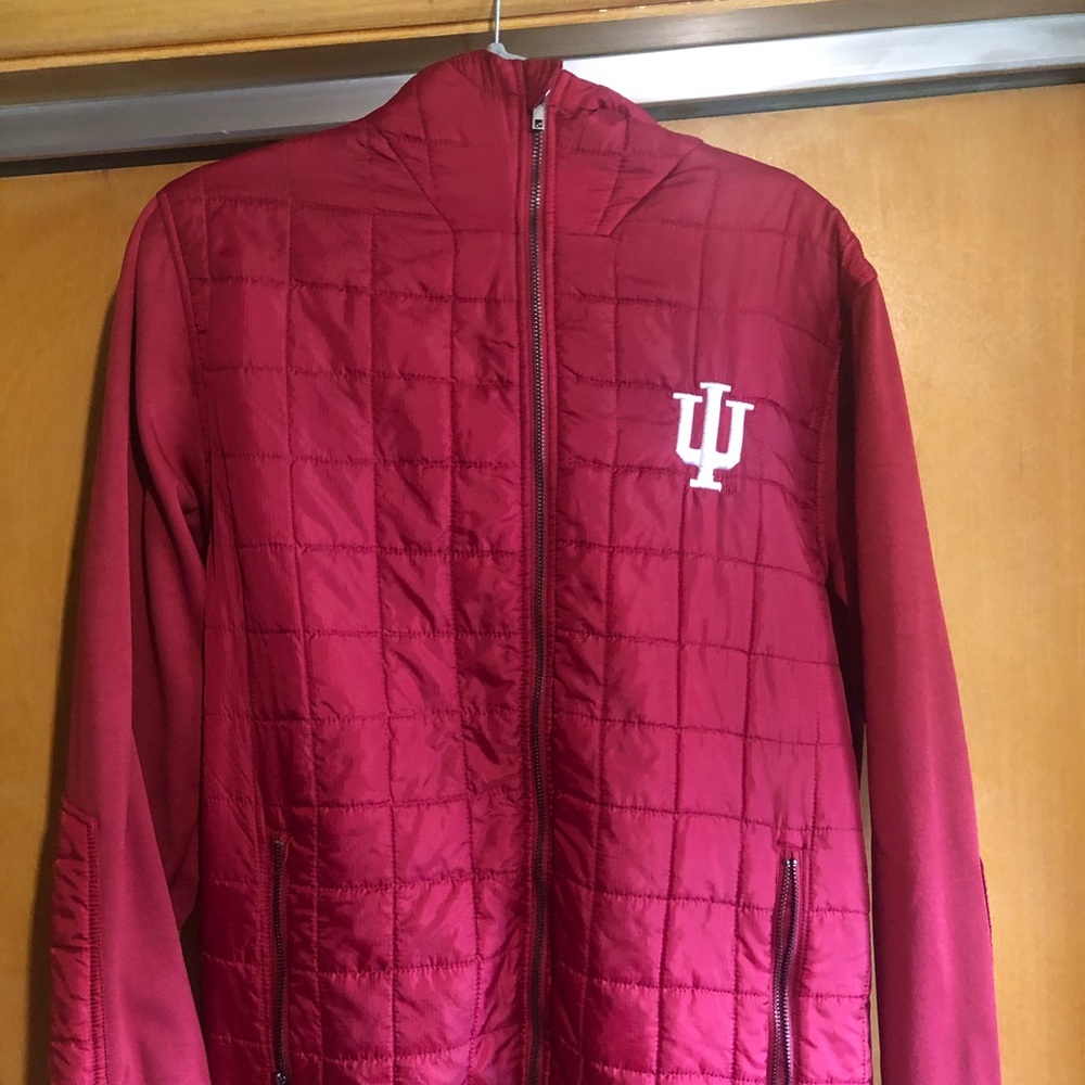 IU Indiana Hoosiers Quilted Hoodie Zip Up
